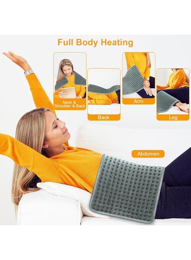 وسادة تدفئة كهربائية متطورة (30 × 60 سم) - مخدة حرارية بـ 9 مستويات للحرارة و4 إعدادات للمؤقت - بطانية حرارية قابلة للغسل للظهر والرقبة والكتف والقدم - Image 5